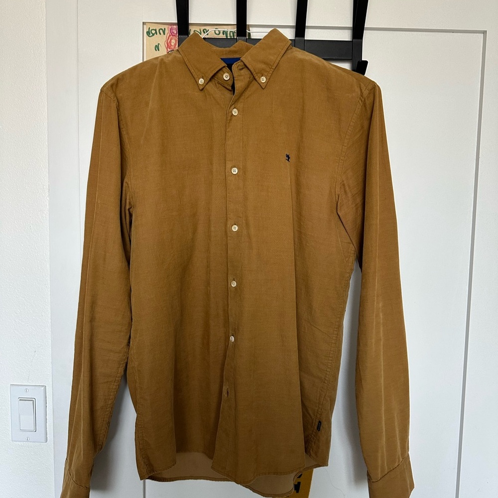 Scotch & Soda Mustard Button-Down Shirt